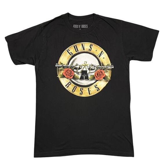 Guns 'N Roses Logo Graphic Print Cotton T-Shirt Mens Size Medium - Picture 1 of 4